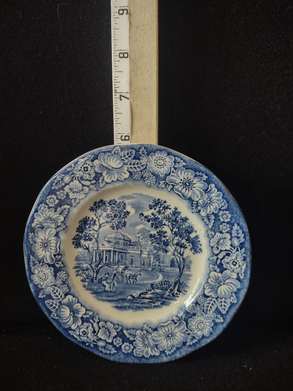 Vintage Liberty Blue Monticello Ironstone Bread Butter Plate England [5950]