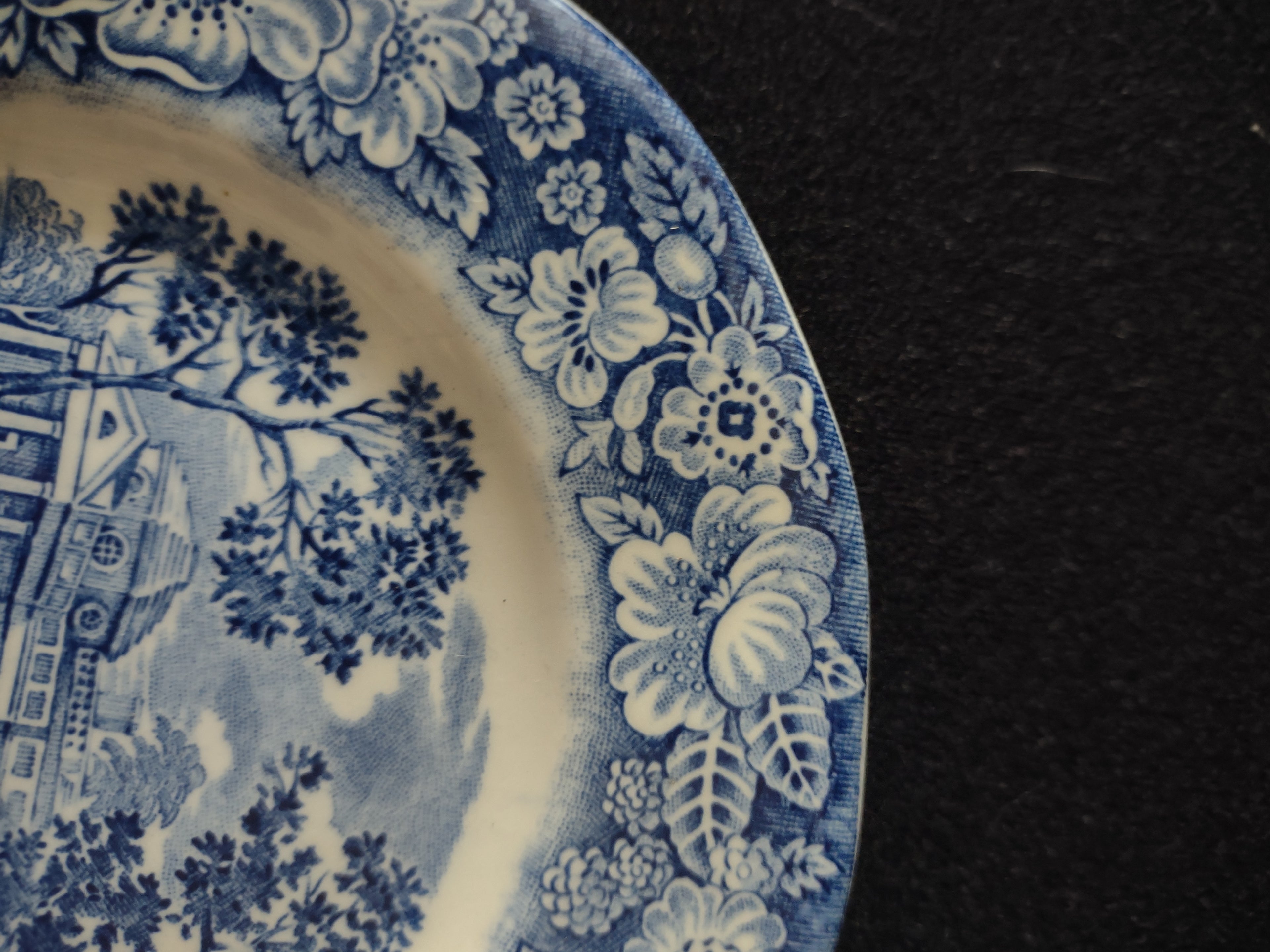 Vintage Liberty Blue Monticello Ironstone Bread Butter Plate England [5950]