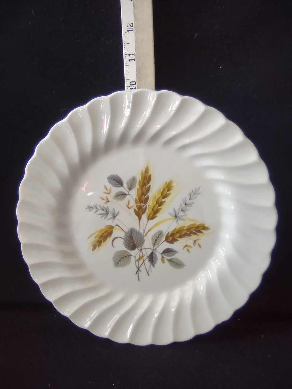 Vintage Myott Ironstone Wheat Pattern Dinner Plate England Cottagecore [5952]