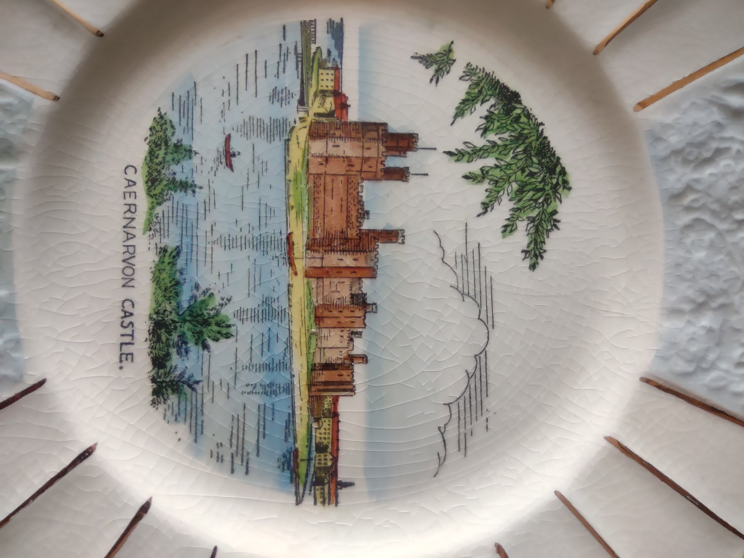 Vintage Myott Caernarvon Castle Wales Collector Plate Ironstone England [5953]