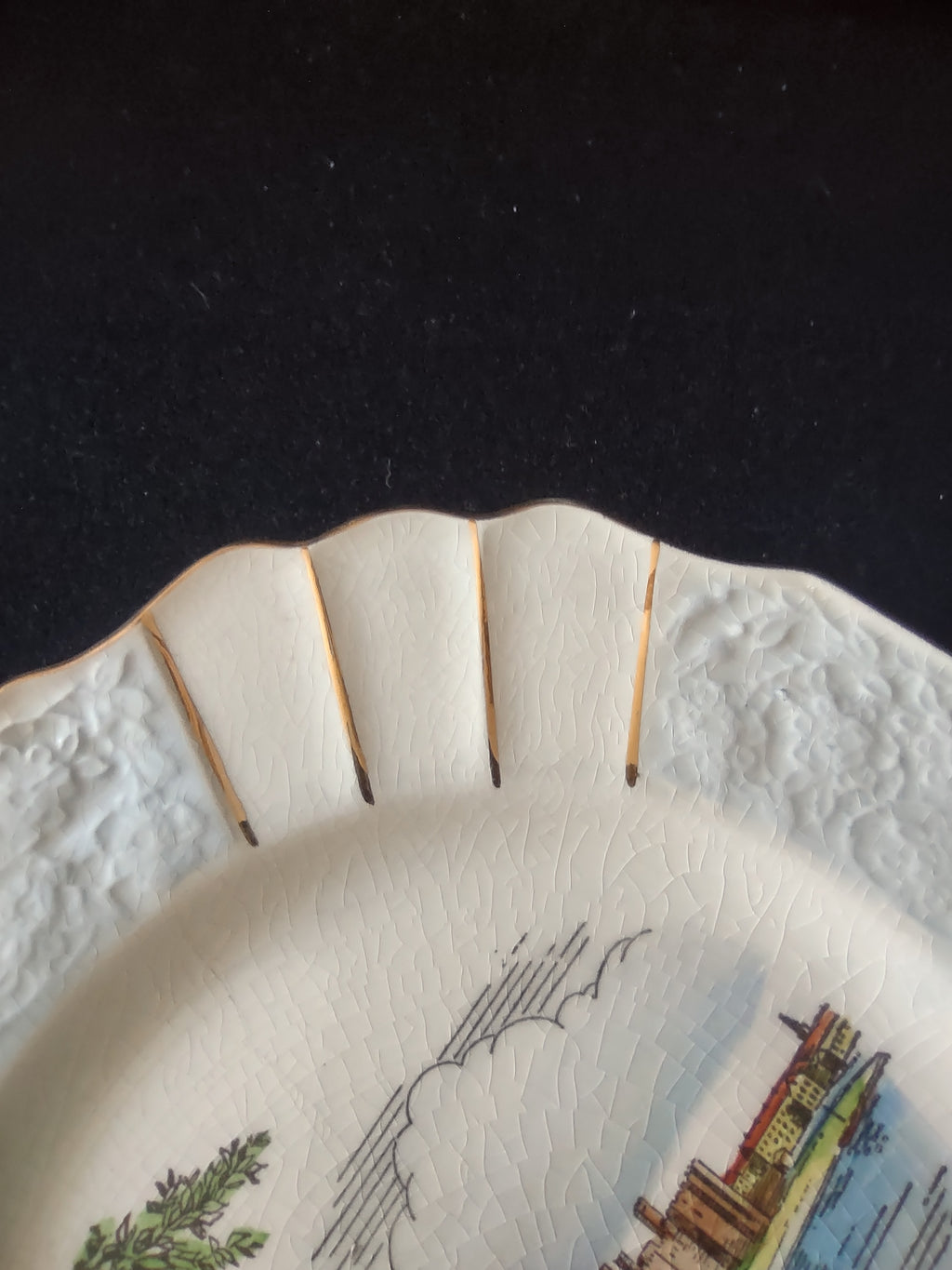 Vintage Myott Caernarvon Castle Wales Collector Plate Ironstone England [5953]