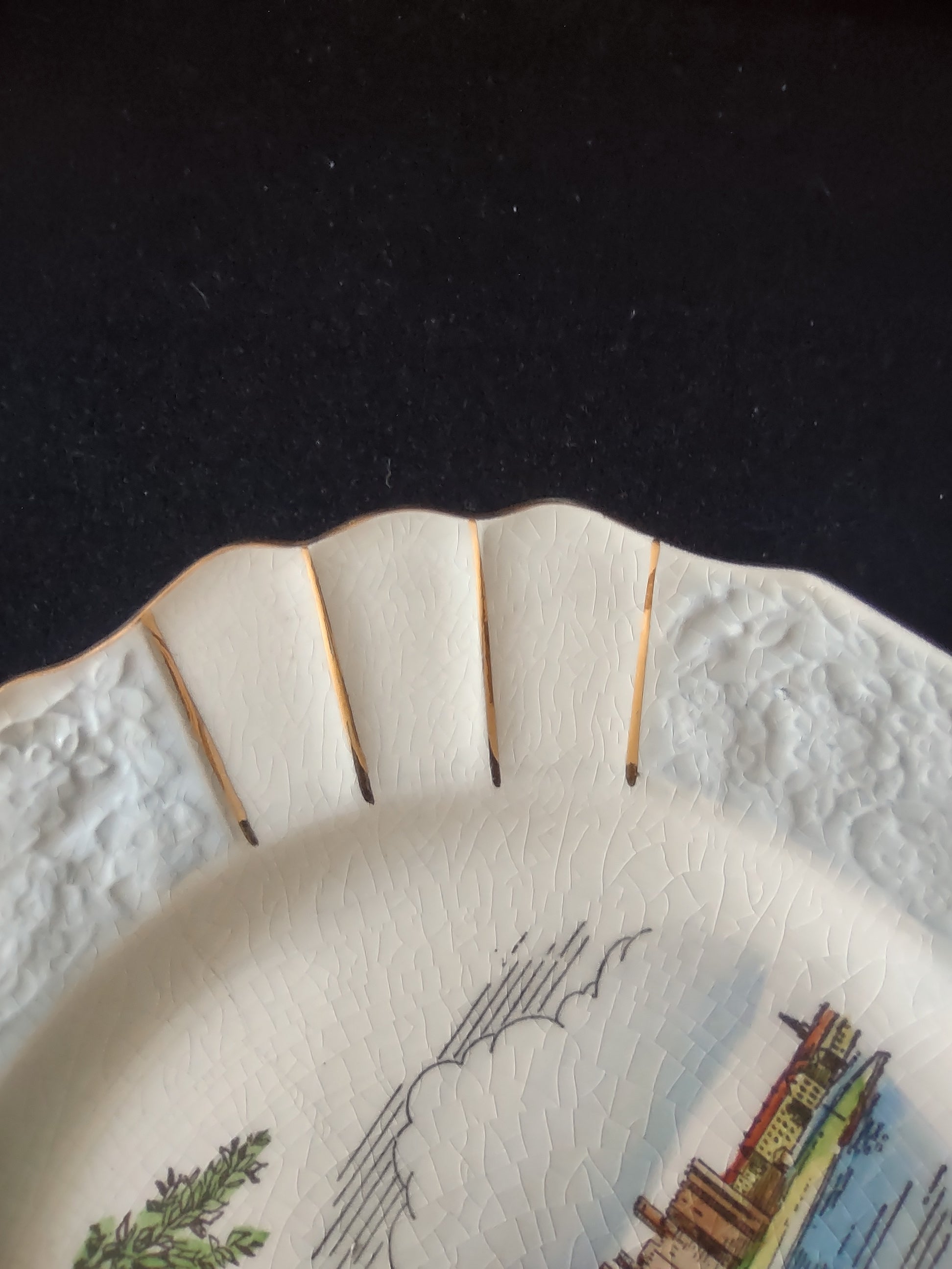 Vintage Myott Caernarvon Castle Wales Collector Plate Ironstone England [5953]