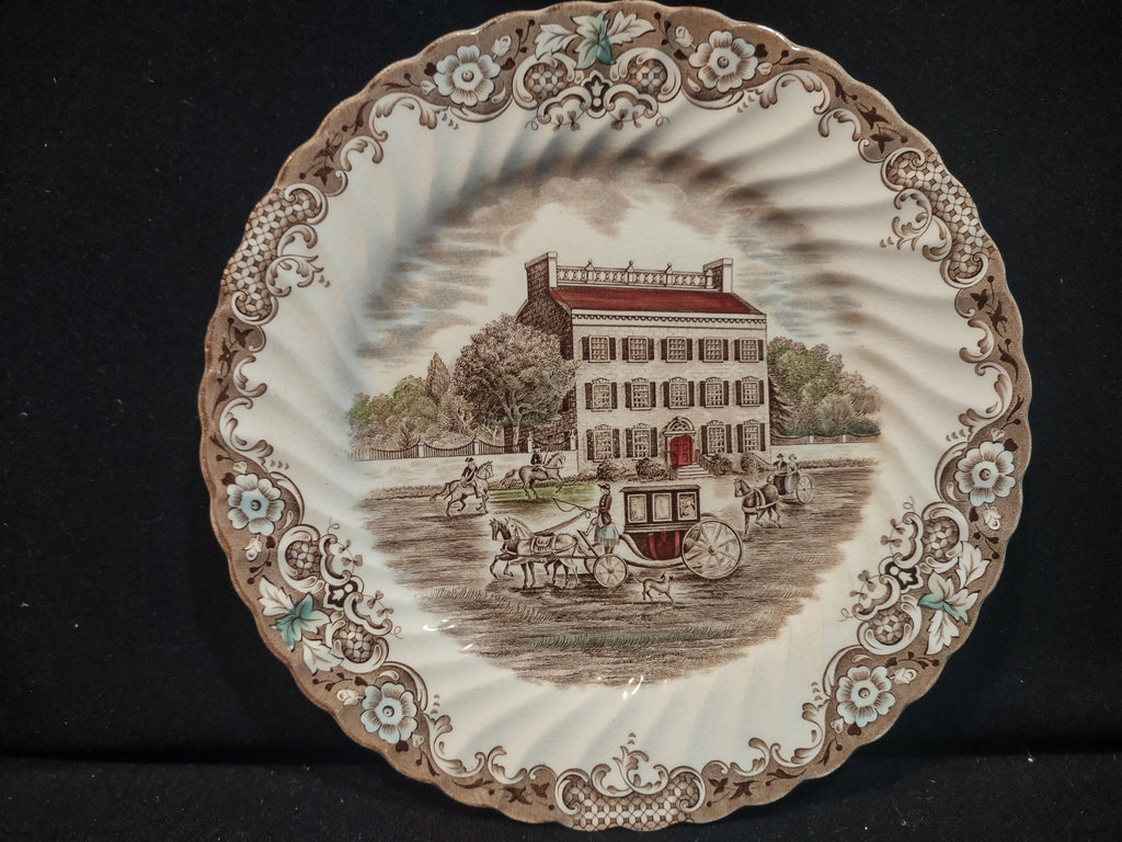 Vintage Heritage Hall Georgian Town House Ironstone Plate Staffordshire [5938]