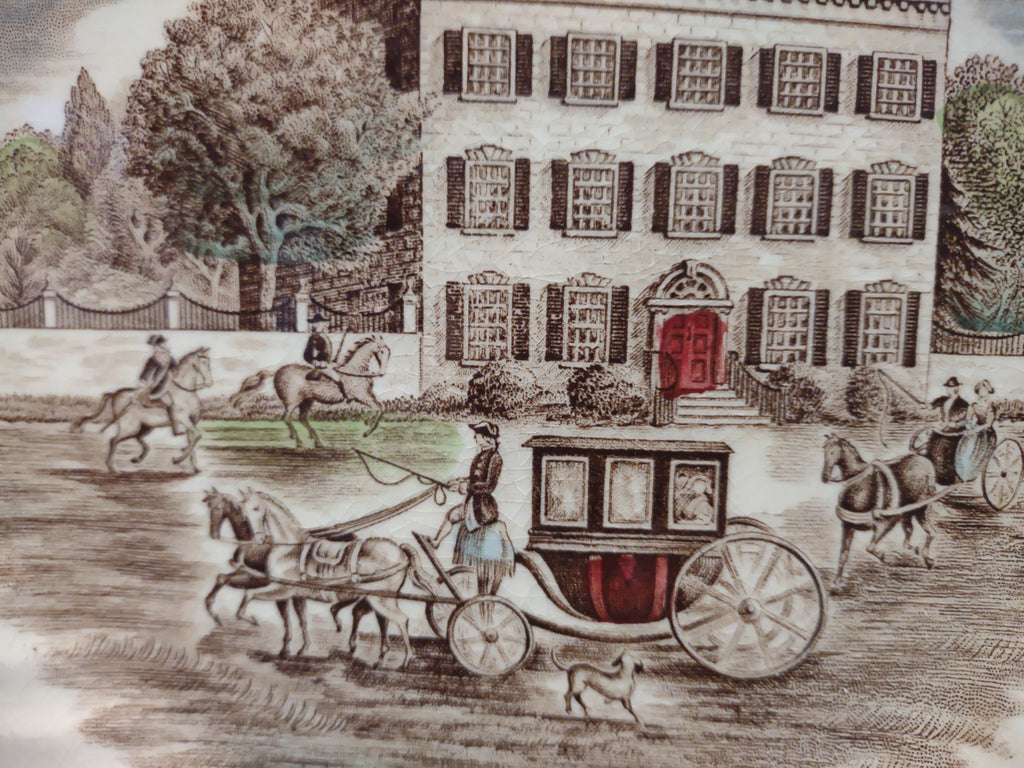Vintage Heritage Hall Georgian Town House Ironstone Plate Staffordshire [5938]