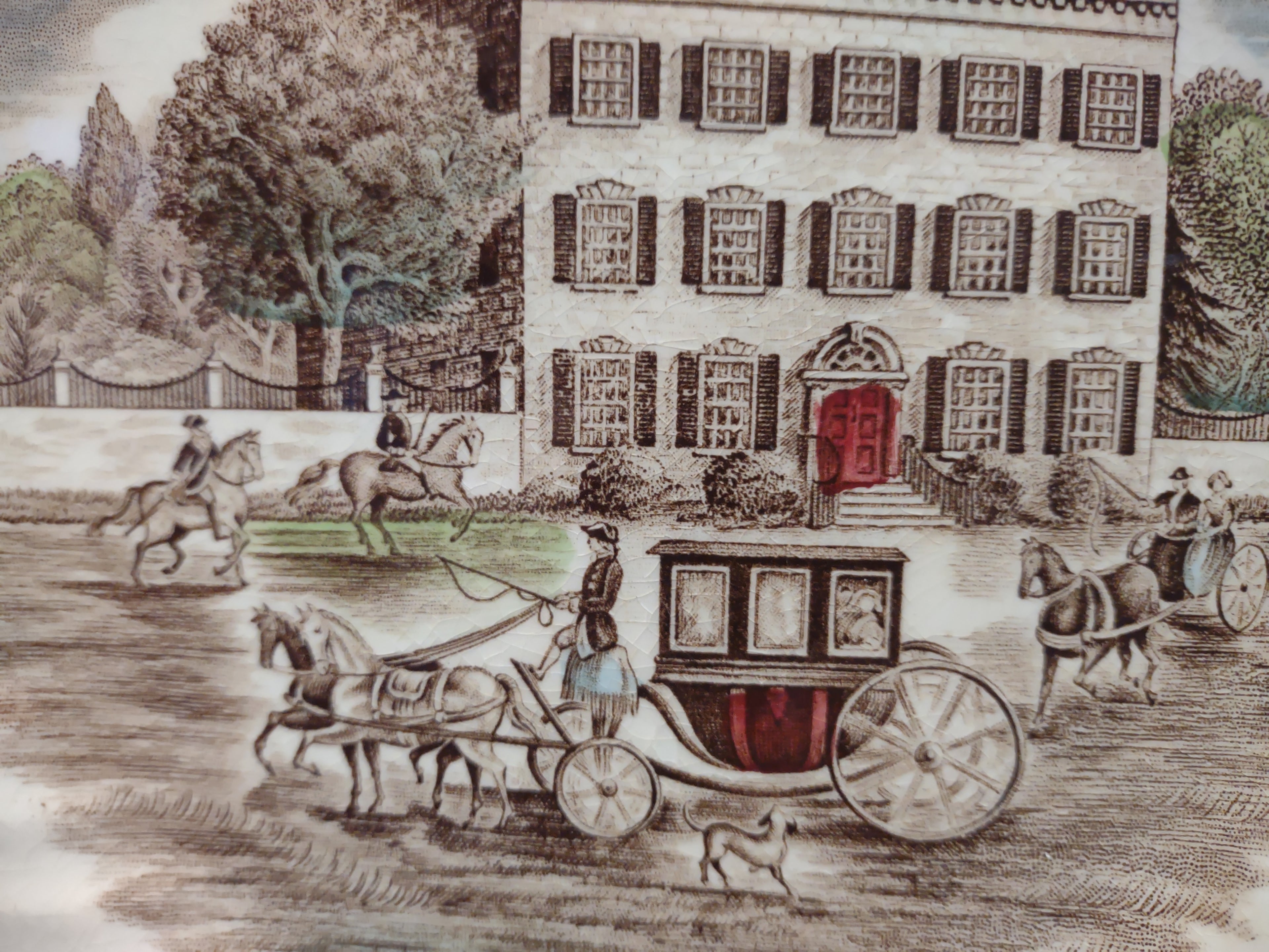 Vintage Heritage Hall Georgian Town House Ironstone Plate Staffordshire [5938]