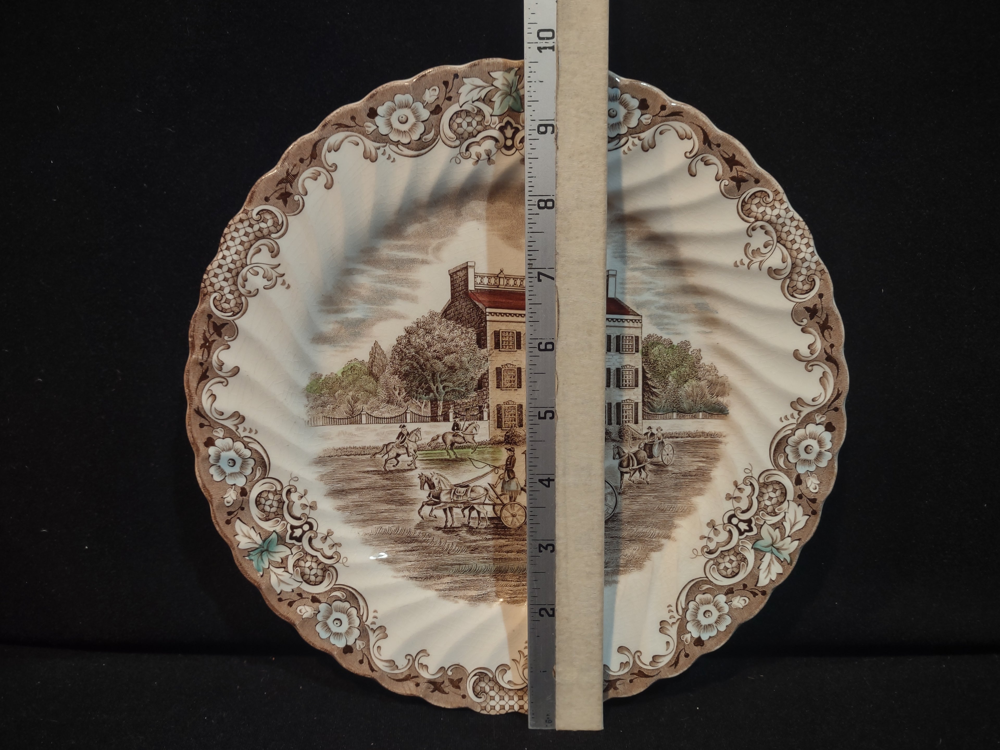 Vintage Heritage Hall Georgian Town House Ironstone Plate Staffordshire [5938]