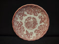 Vintage Myott Tonquin Red Transferware Saucer Staffordshire England 1932 [5958]