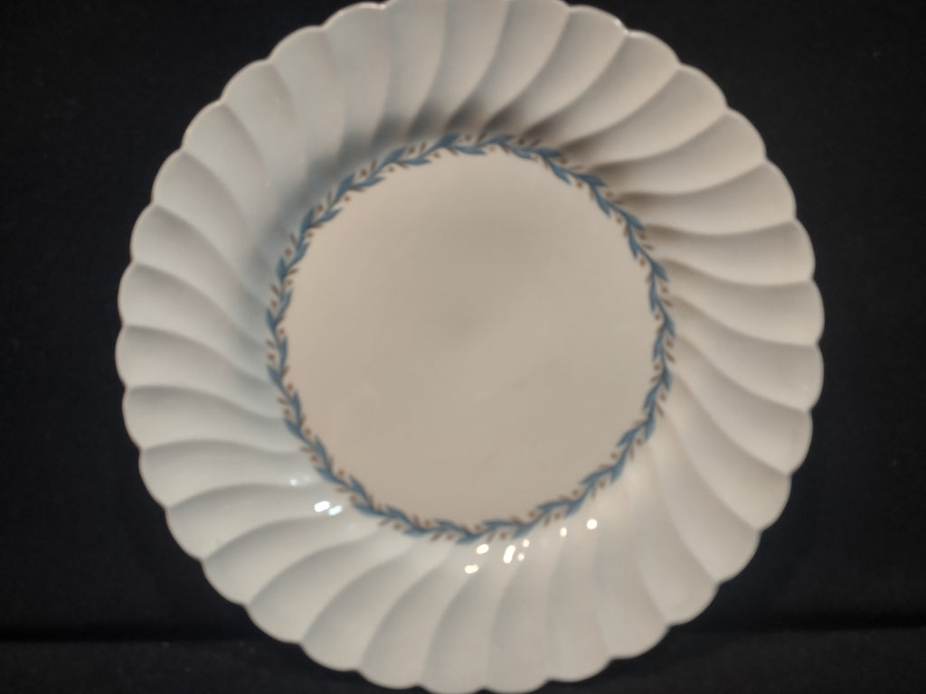 Vintage Myott Staffordshire Blue Laurel Swirl Dinner Plate England [5959]