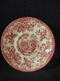 Vintage Tonquin Royal Staffordshire Ironstone England Red Saucer [5960]