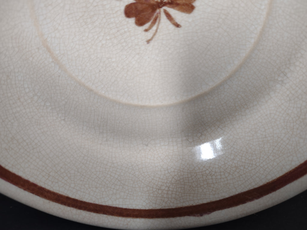 Vintage Meakin Royal Ironstone Tea Leaf Saucer Cottagecore England [5965]