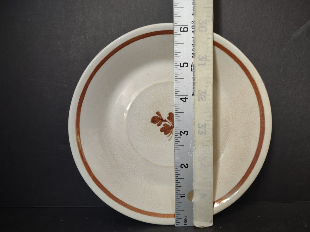 Vintage Meakin Royal Ironstone Tea Leaf Saucer Cottagecore England [5965]