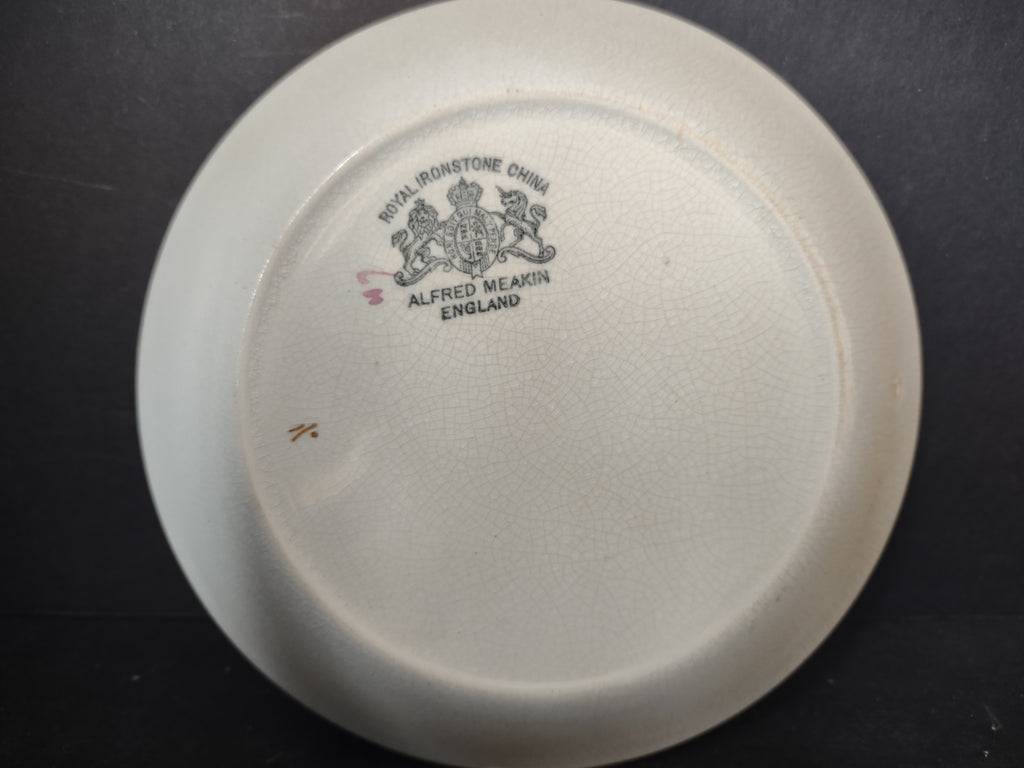 Vintage Meakin Royal Ironstone Tea Leaf Saucer Cottagecore England [5965]