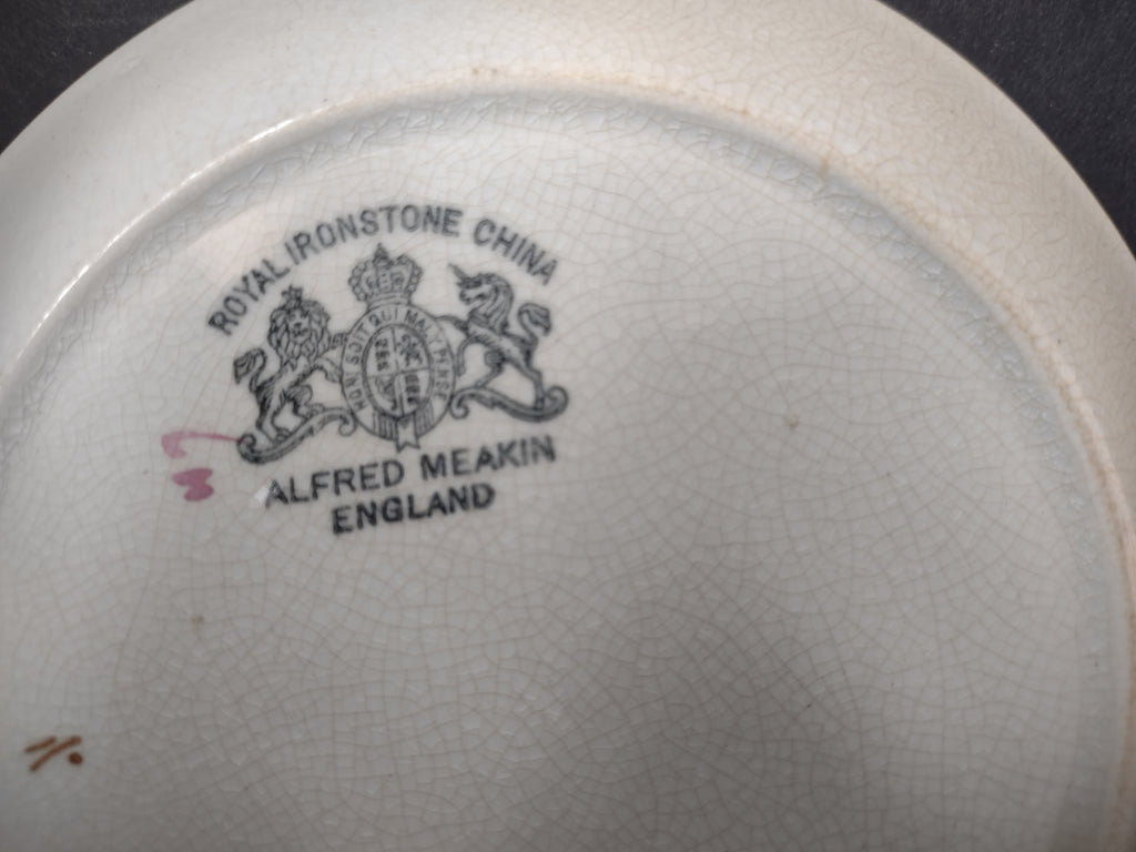Vintage Meakin Royal Ironstone Tea Leaf Saucer Cottagecore England [5965]