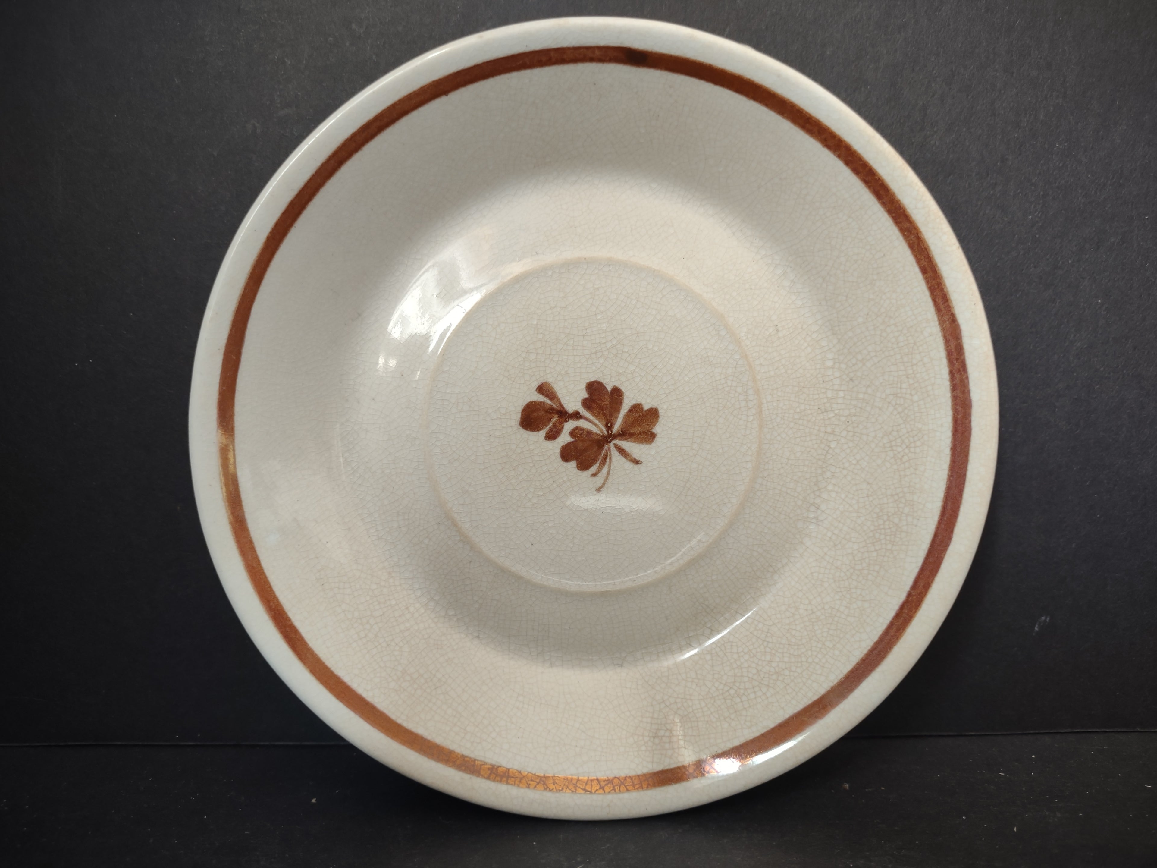 Vintage Meakin Royal Ironstone Tea Leaf Saucer Cottagecore England [5965]