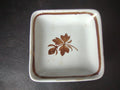 Vintage Alfred Meakin Royal Ironstone Butter Pat Brown Leaf England [5984]
