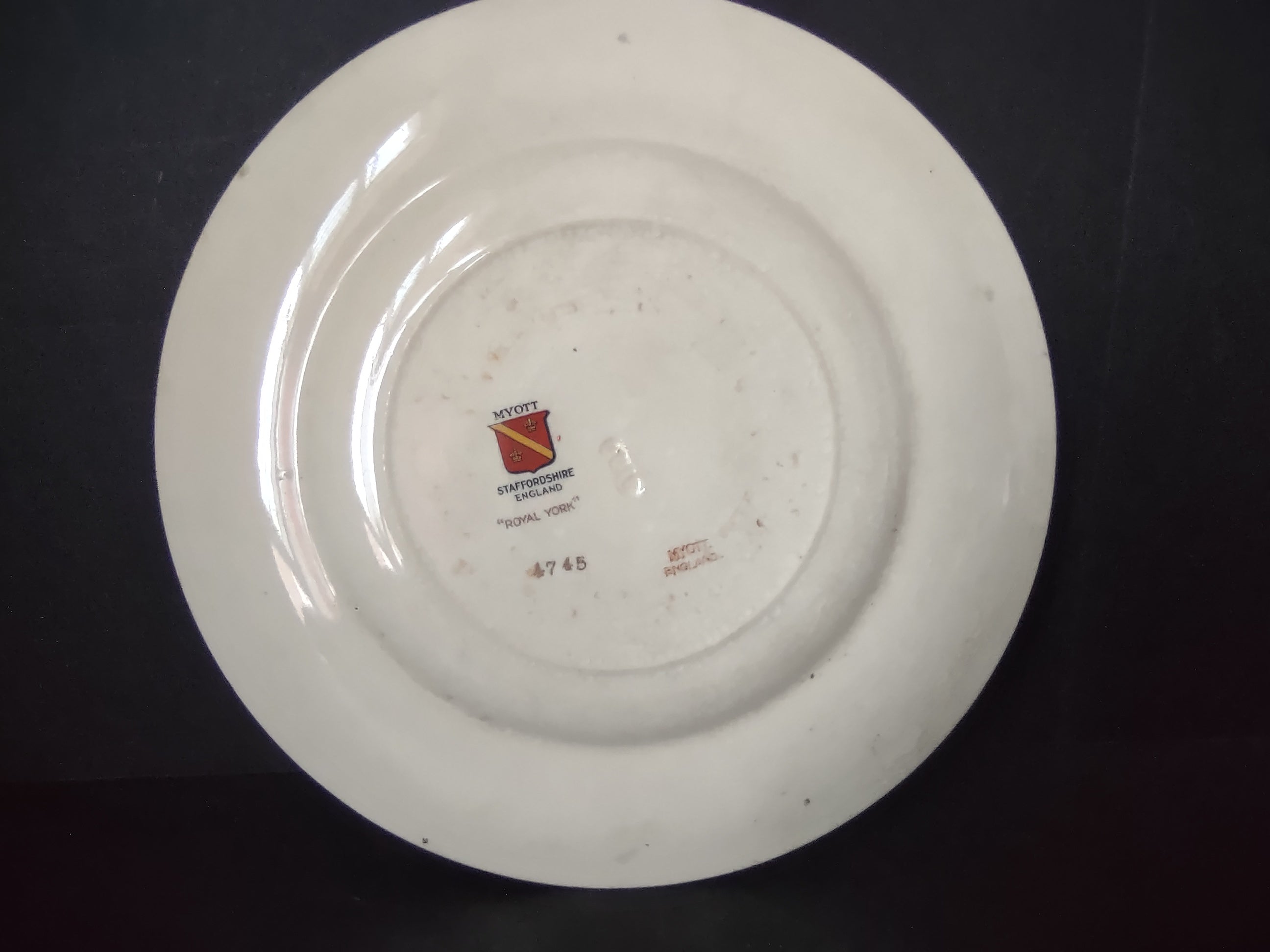 Vintage Myott Royal York Staffordshire England Plate Ironstone [5995]