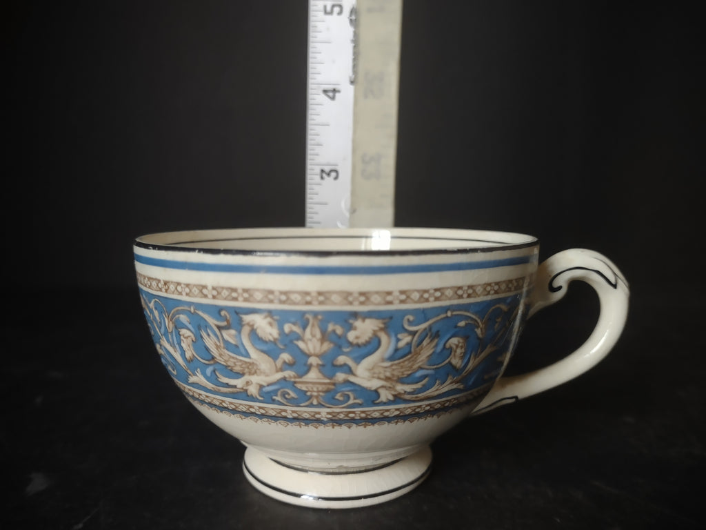Vintage Myott Staffordshire Medici Blue Transferware Tea Cup England [6002]