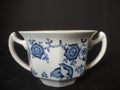 Vintage Wood's Ware Old Bow Blue Transferware Two-Handle Cup England [6003]