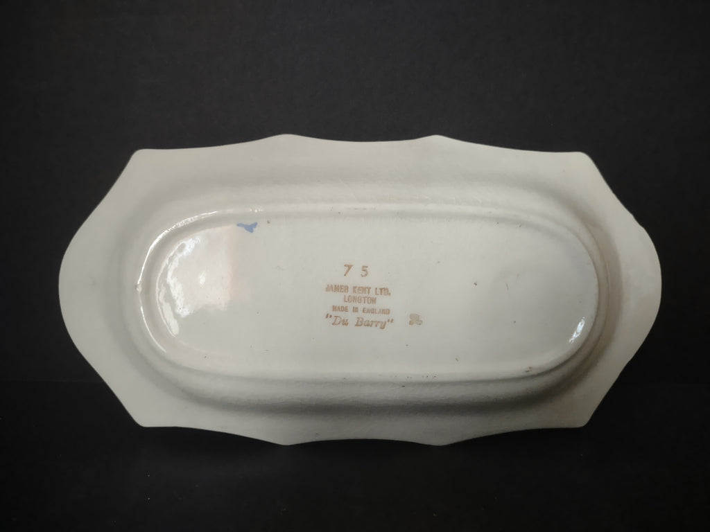 Vintage James Kent Du Barry Chintz Rectangular Vanity Tray 6" England [5991]