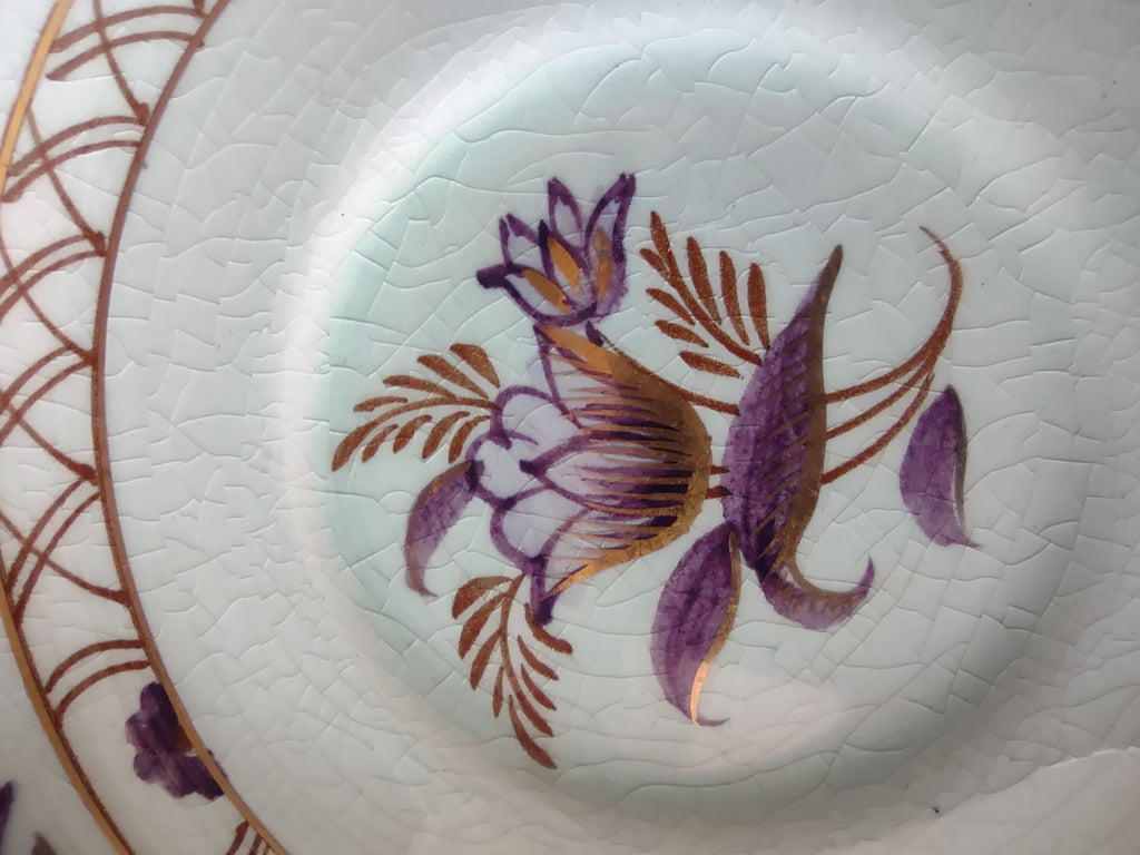 Vintage Adams Calyx Ware Regent Cup Saucer Set Ironstone England [6008]