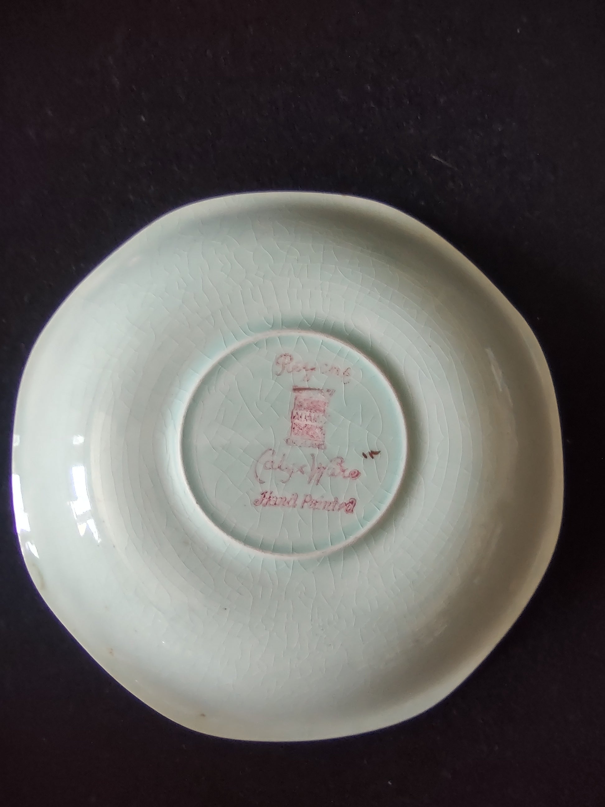 Vintage Adams Calyx Ware Regent Cup Saucer Set Ironstone England [6008]