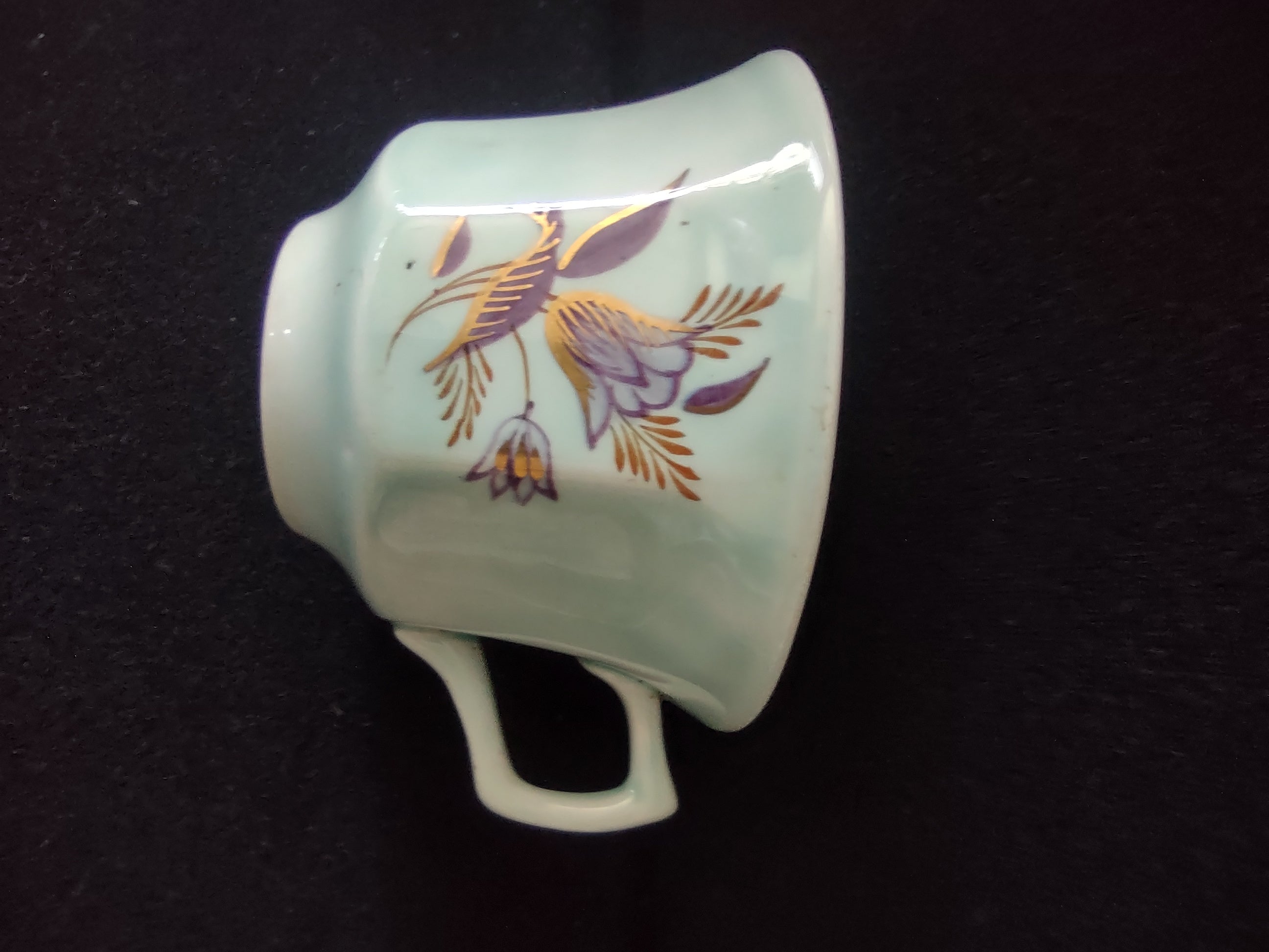 Vintage Adams Calyx Ware Regent Cup Saucer Set Ironstone England [6008]