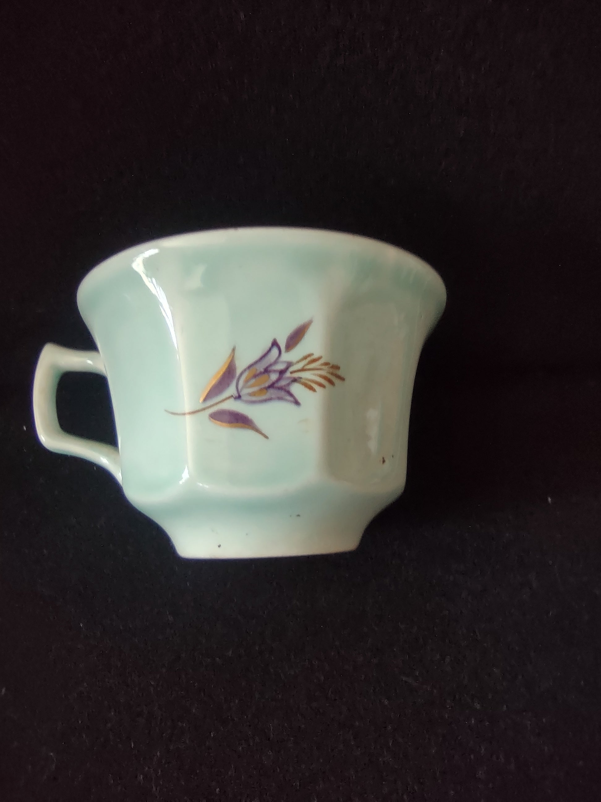 Vintage Adams Calyx Ware Regent Cup Saucer Set Ironstone England [6008]