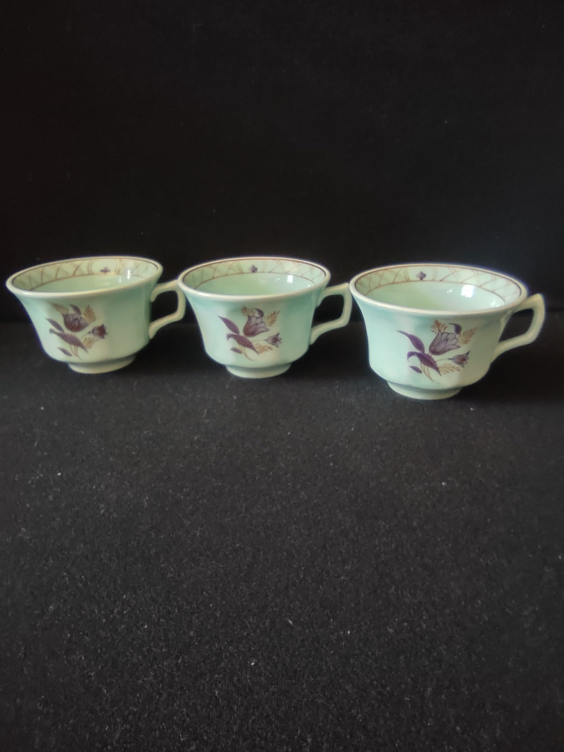 Vintage Adams Micratex Regent Cups Ironstone England Set of 3 [6009]