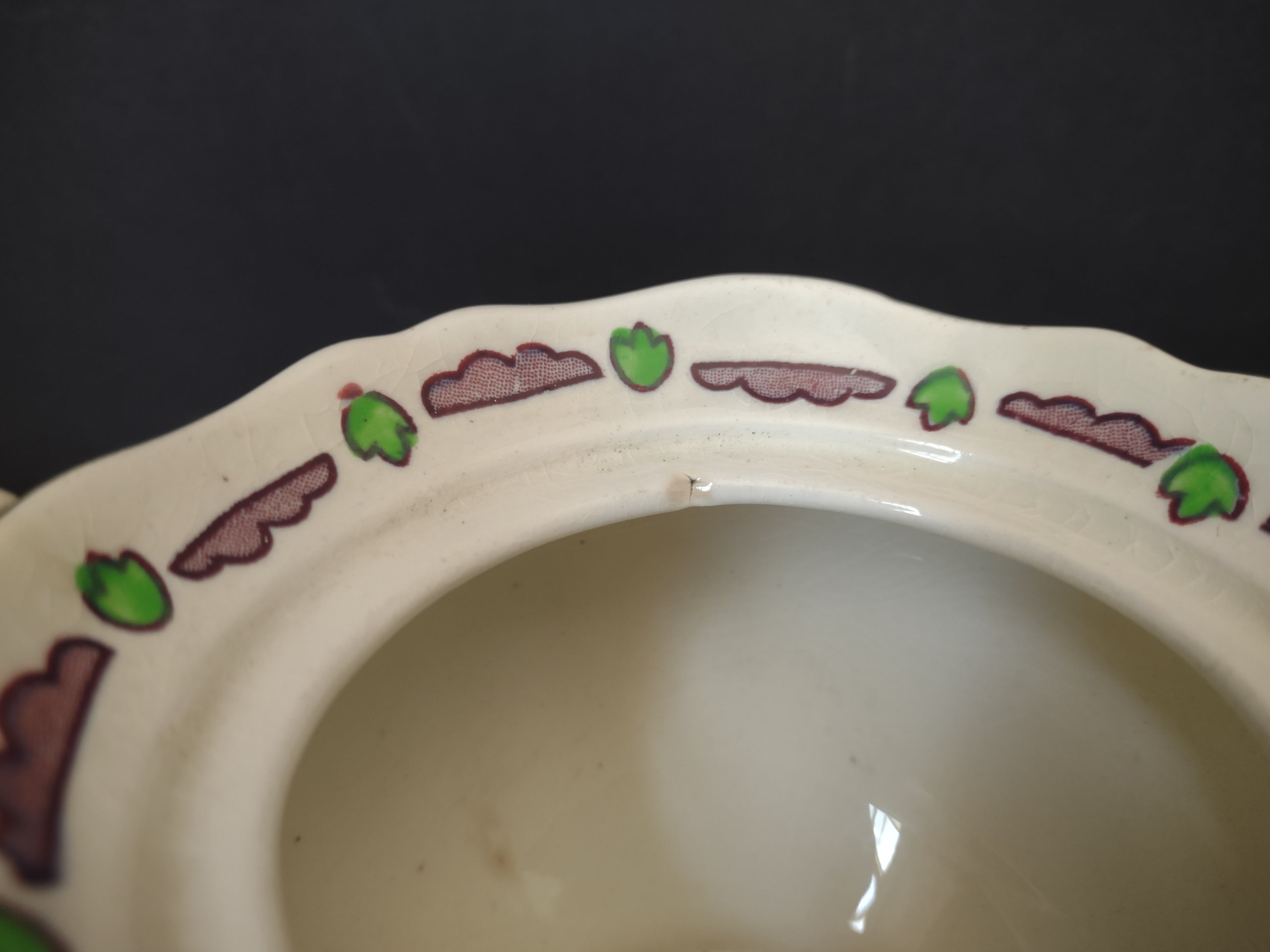 Vintage Wood & Sons Flora Pattern Open Sugar Bowl Hand Coloured England [6045]
