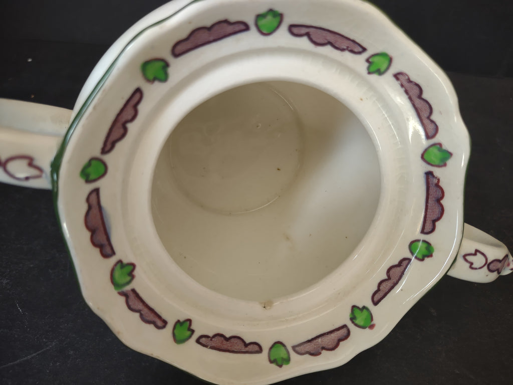 Vintage Wood & Sons Flora Pattern Open Sugar Bowl Hand Coloured England [6045]