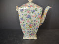 Vintage Royal Winton Grimwades Chintz Teapot Floral Pink Blue IMPERFECT [6039]
