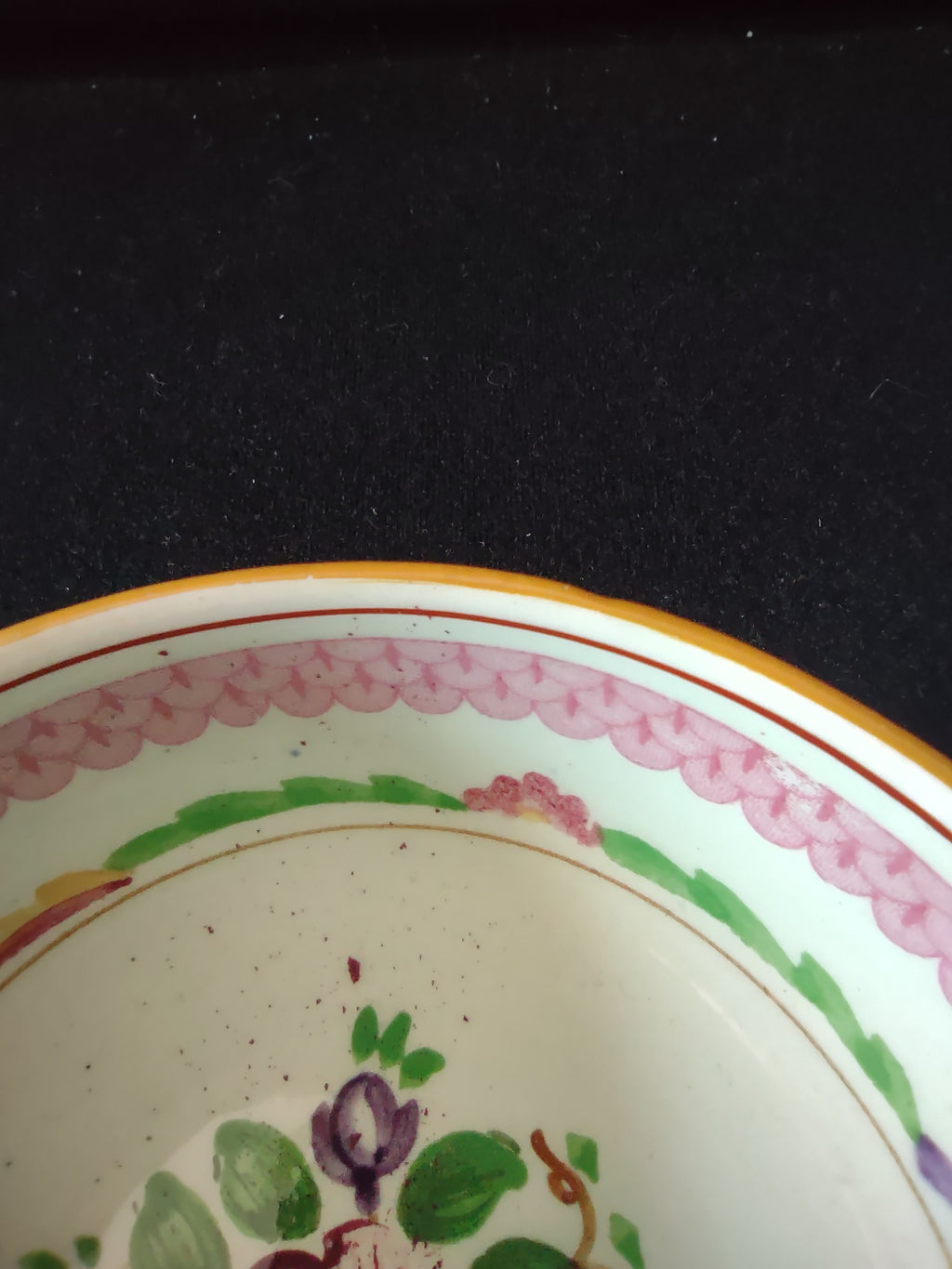 Vintage Adams Calyx Ware Carolynn Cream Soup Bowl Ironstone England [6014]