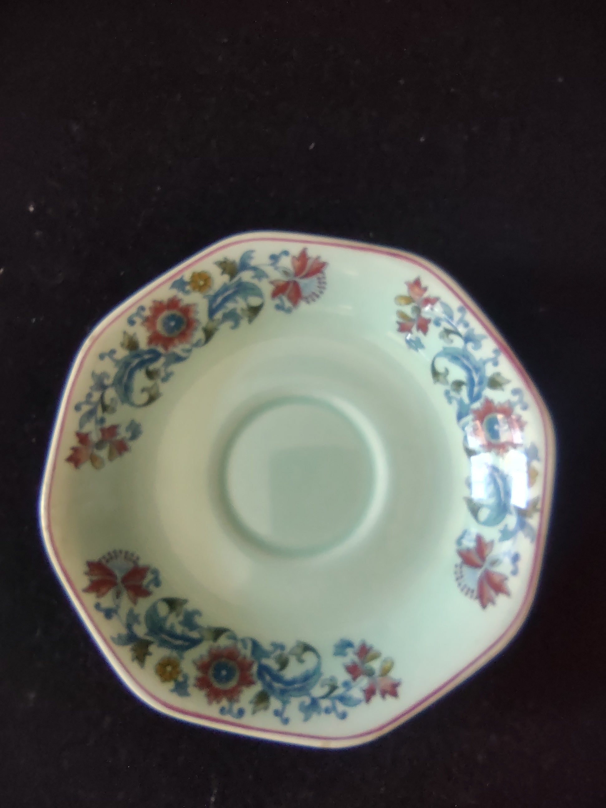 Vintage Adams Calyx Ware Saraband Saucer Ironstone England Cottagecore [6016]