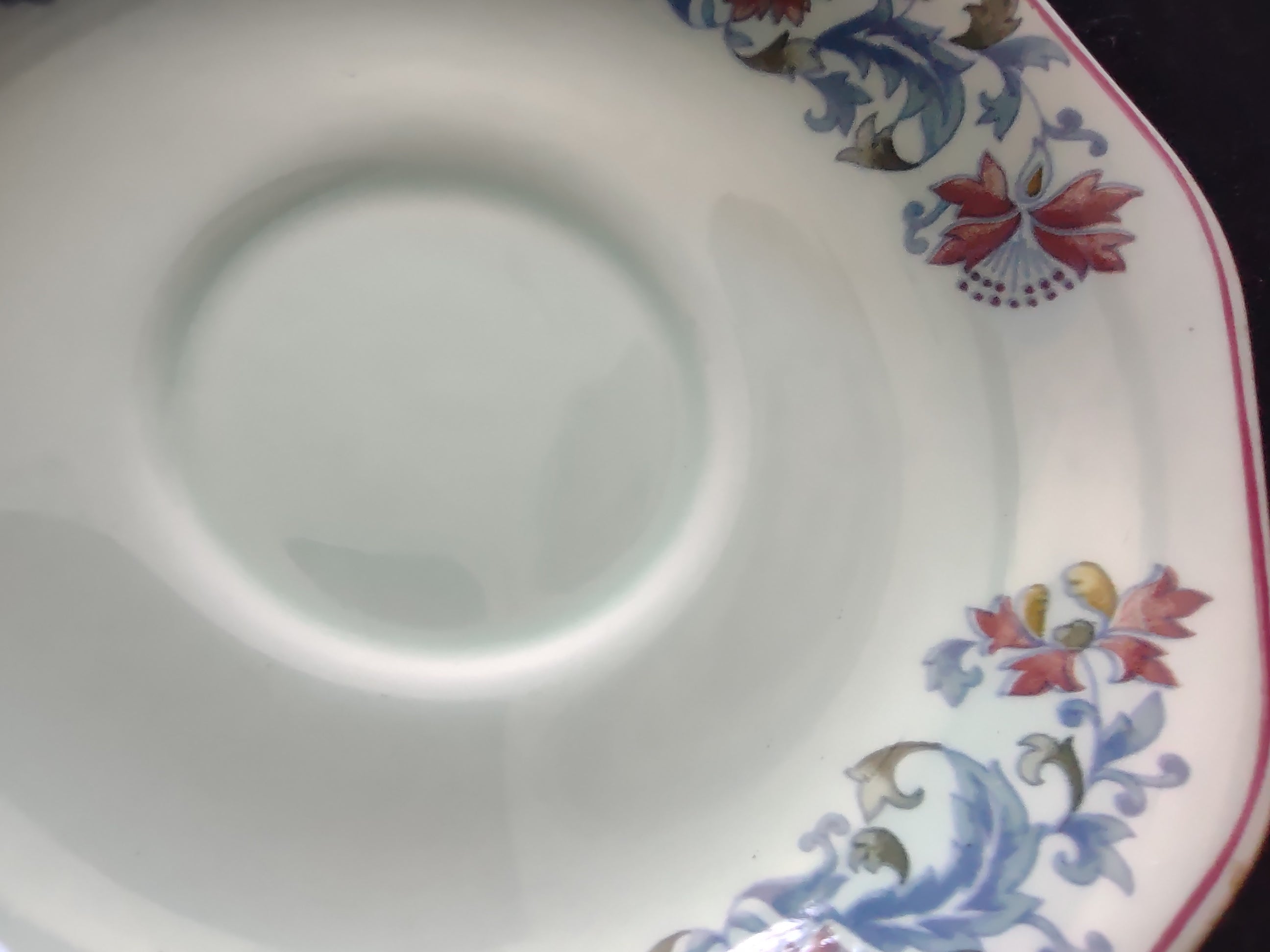Vintage Adams Calyx Ware Saraband Saucer Ironstone England Cottagecore [6016]