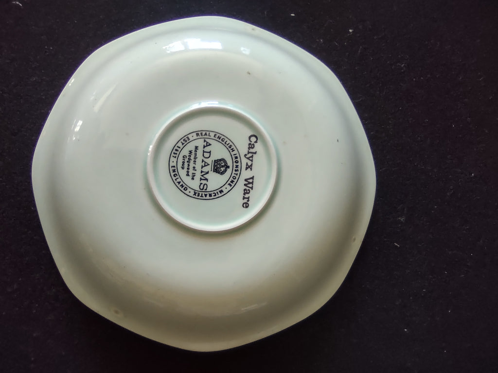 Vintage Adams Calyx Ware Saraband Saucer Ironstone England Cottagecore [6016]