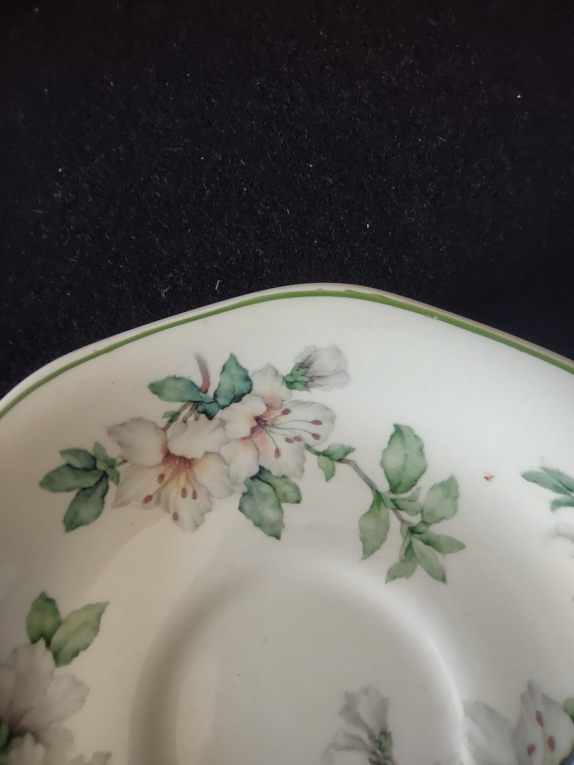 Vintage Adams Azalea Saucer Ironstone England Cottagecore Set Of 3 [6018]