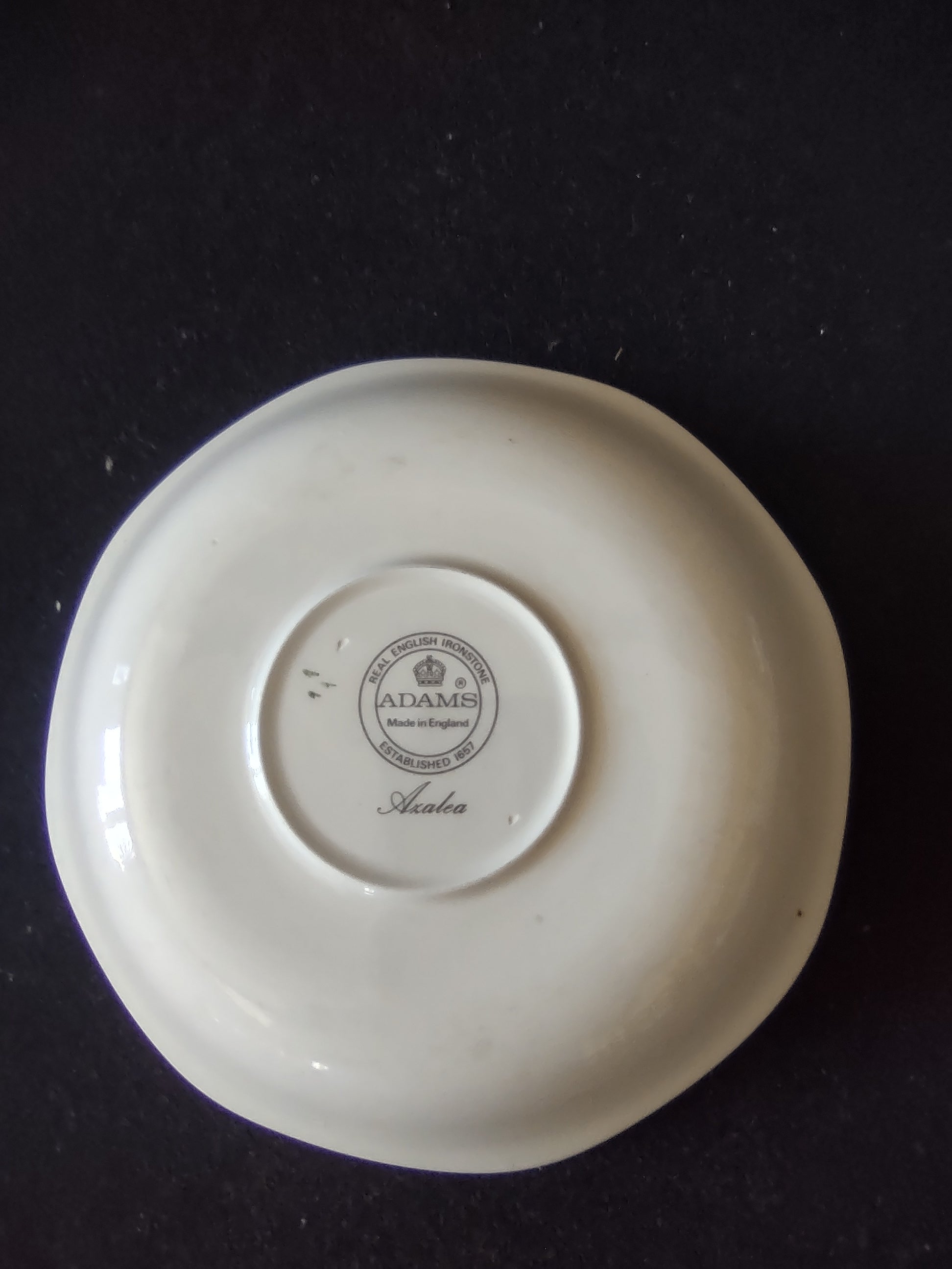 Vintage Adams Azalea Saucer Ironstone England Cottagecore Set Of 3 [6018]