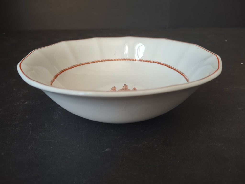 Vintage Wedgwood Flying Cloud Soup Bowl Georgetown Collection Young America 1853 [6030]