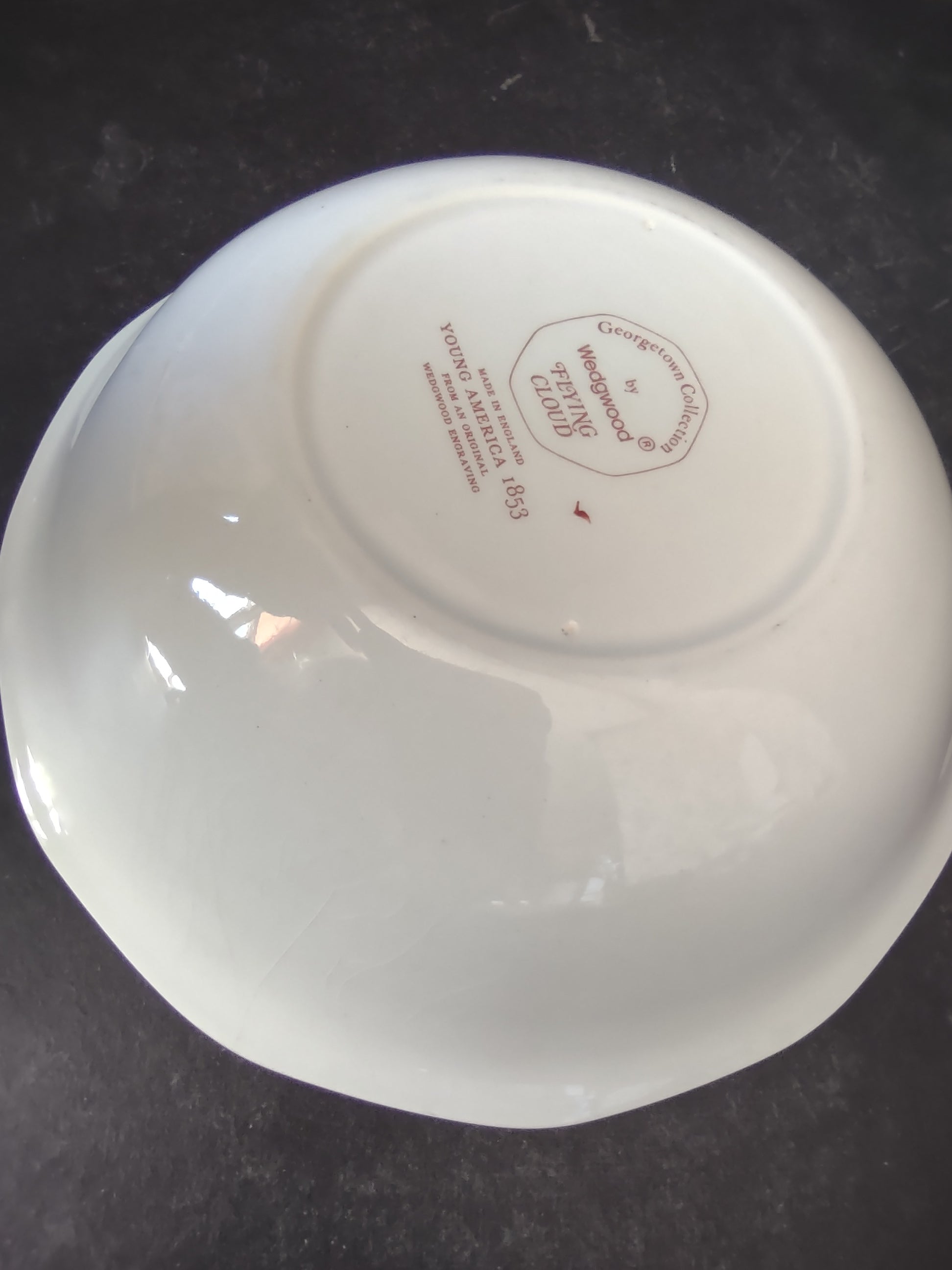 Vintage Wedgwood Flying Cloud Soup Bowl Georgetown Collection Young America 1853 [6030]