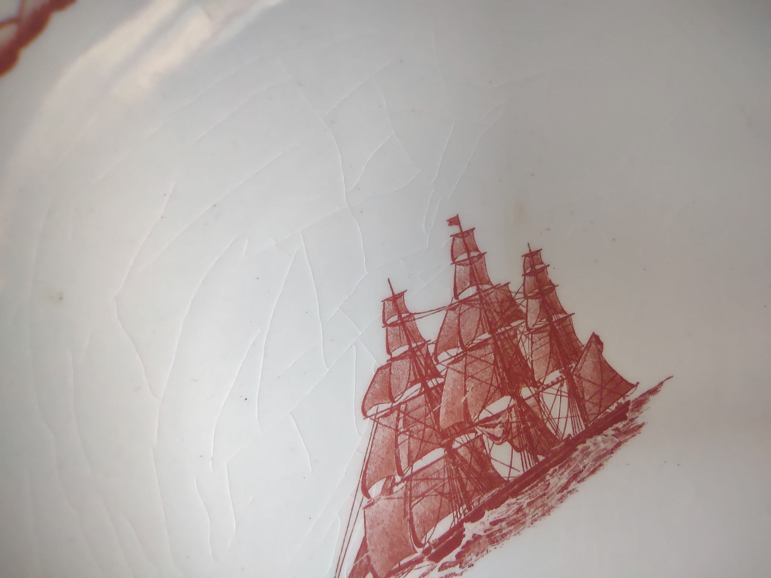 Vintage Wedgwood Flying Cloud Soup Bowl Georgetown Collection Young America 1853 [6030]