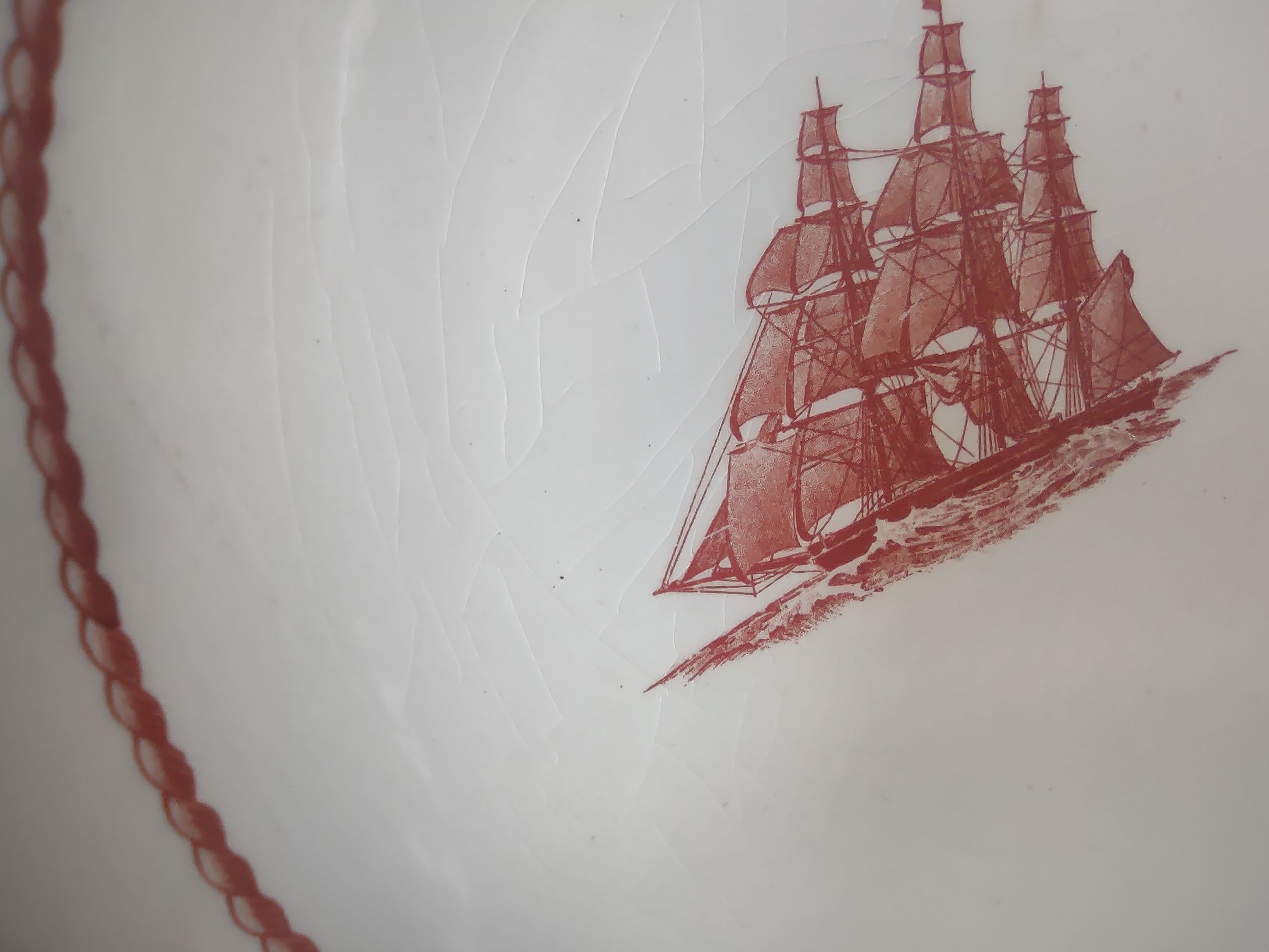 Vintage Wedgwood Flying Cloud Soup Bowl Georgetown Collection Young America 1853 [6030]