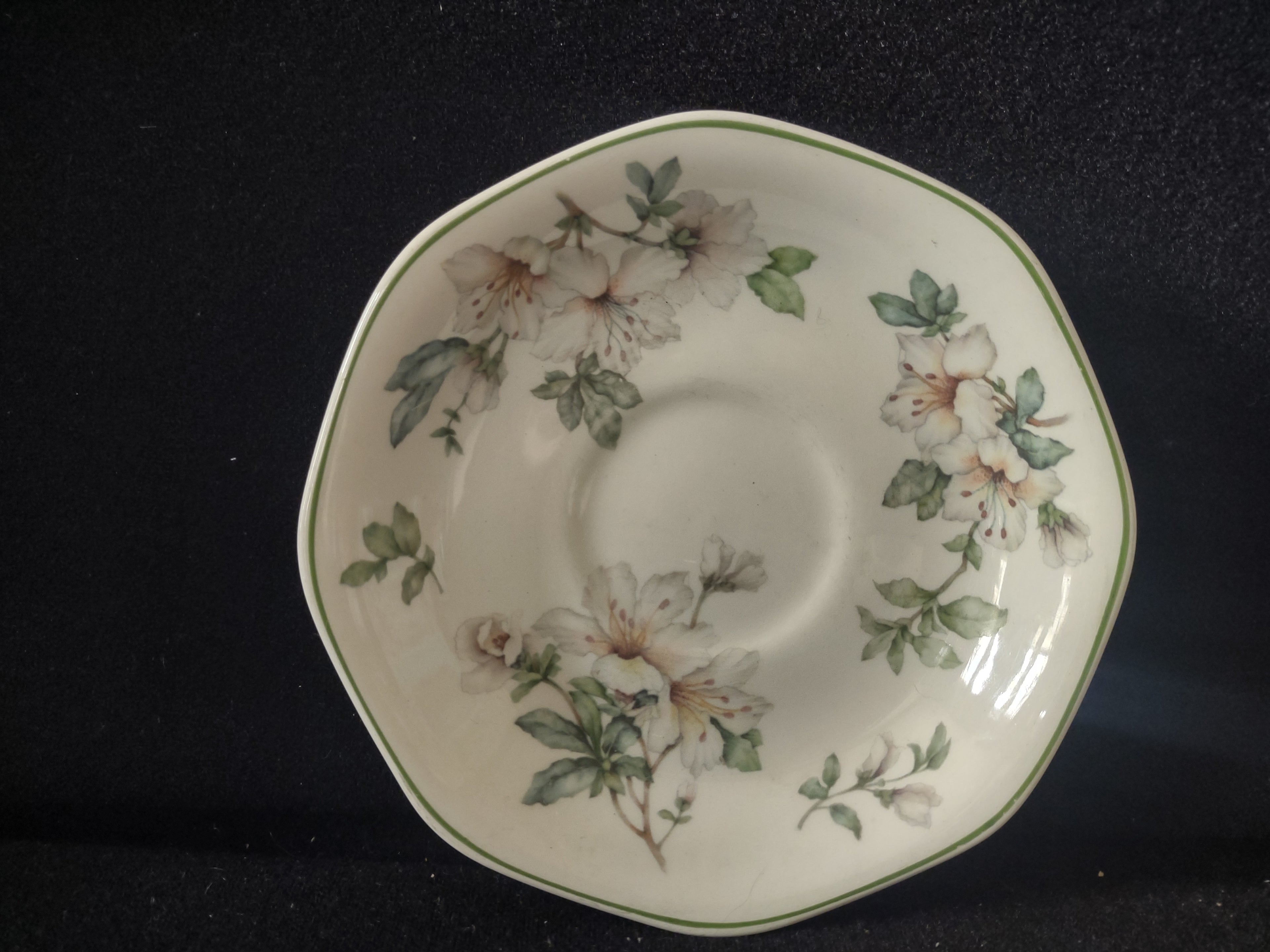 Vintage Adams Azalea Cup and Saucer Set Real English Ironstone England [6023]
