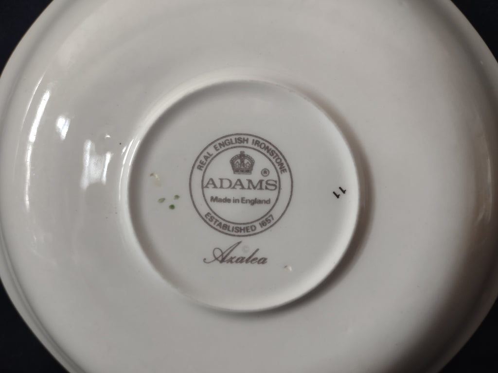 Vintage Adams Azalea Cup and Saucer Set Real English Ironstone England [6023]