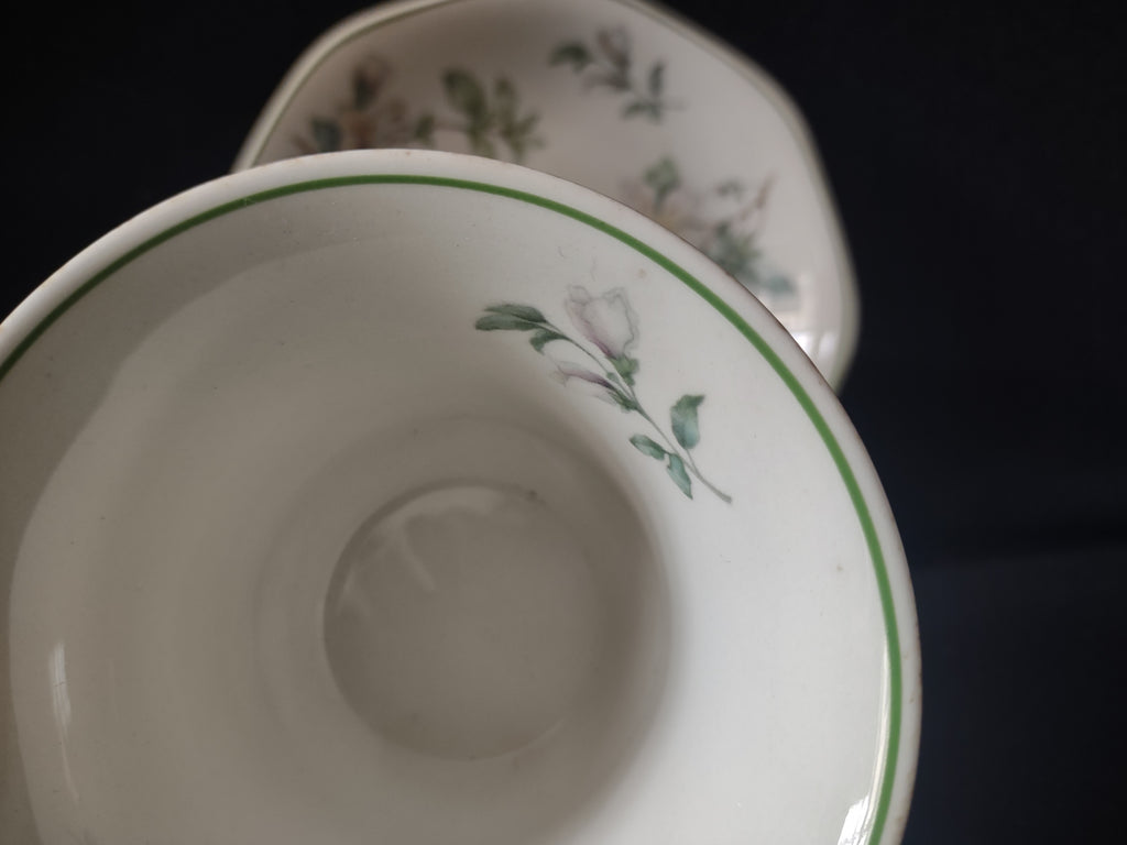 Vintage Adams Azalea Cup and Saucer Set Real English Ironstone England [6023]