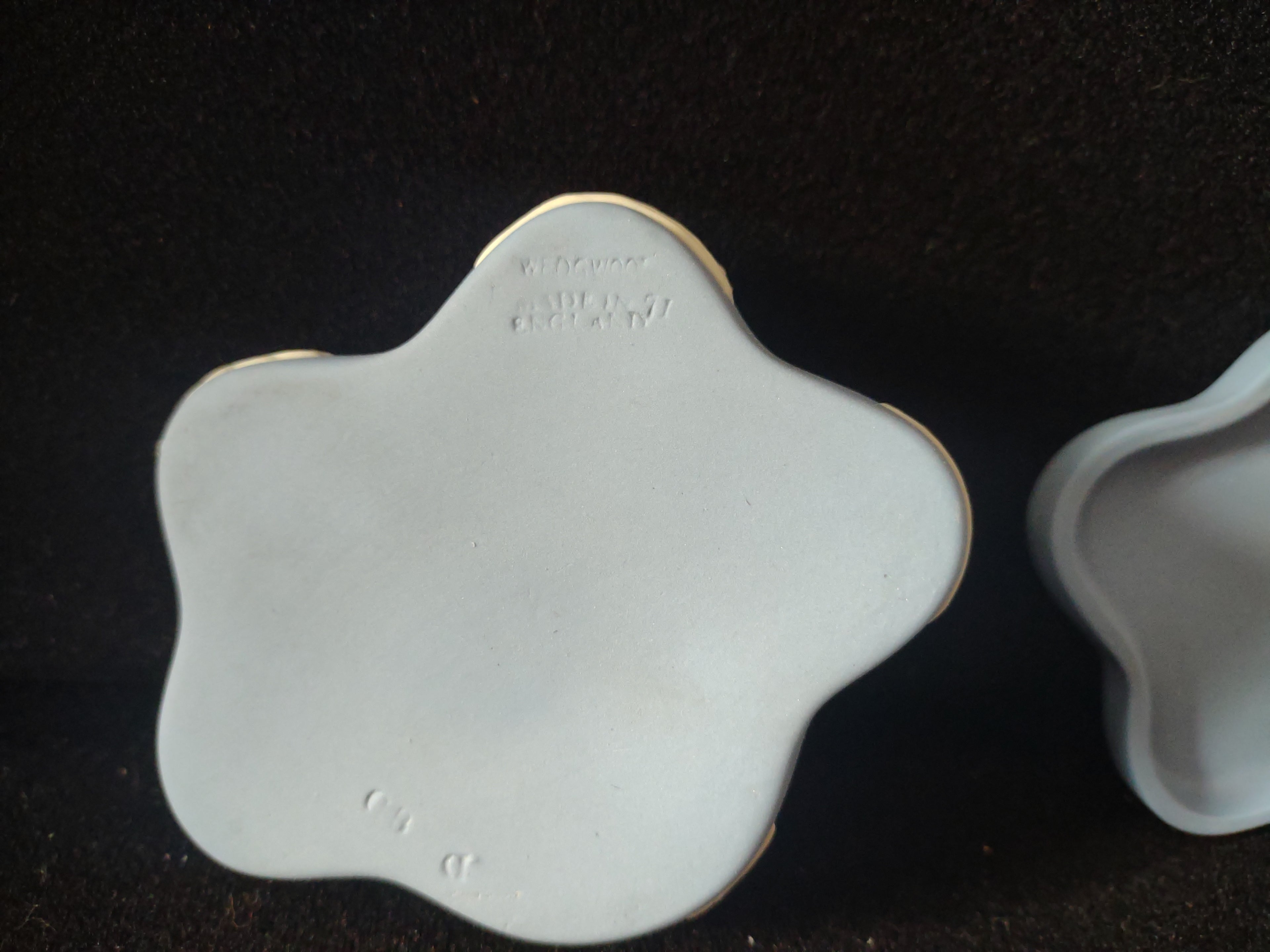 Vintage Wedgwood Blue Jasperware Star Trinket Box Classical Figures Cherubs [6027]