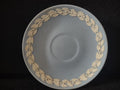 Vintage Wedgwood Blue Jasperware Saucer Holly Leaf Garland Made in England [6028]