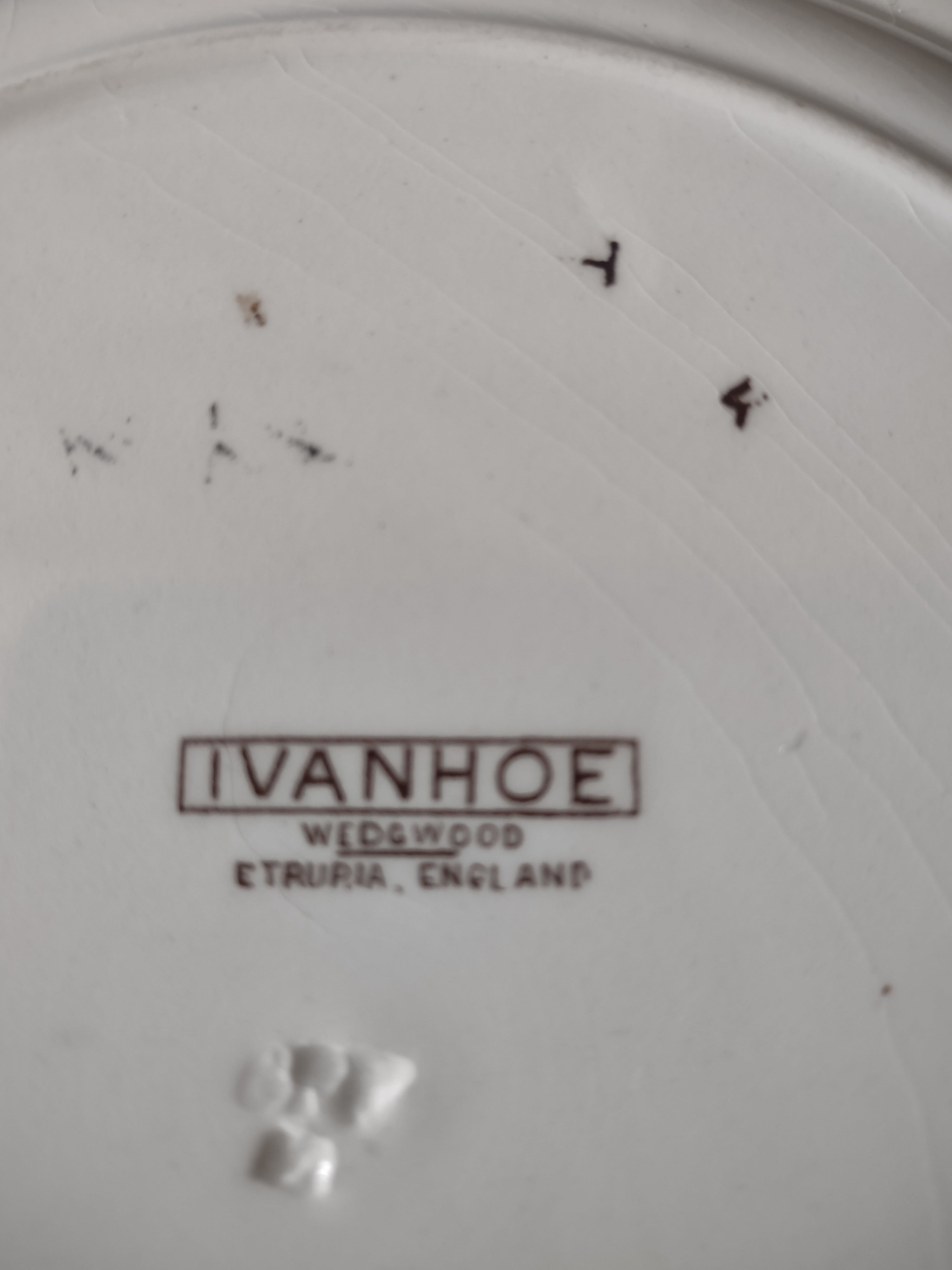 Vintage Wedgwood Ivanhoe Dinner Plate Ironstone England [6049]