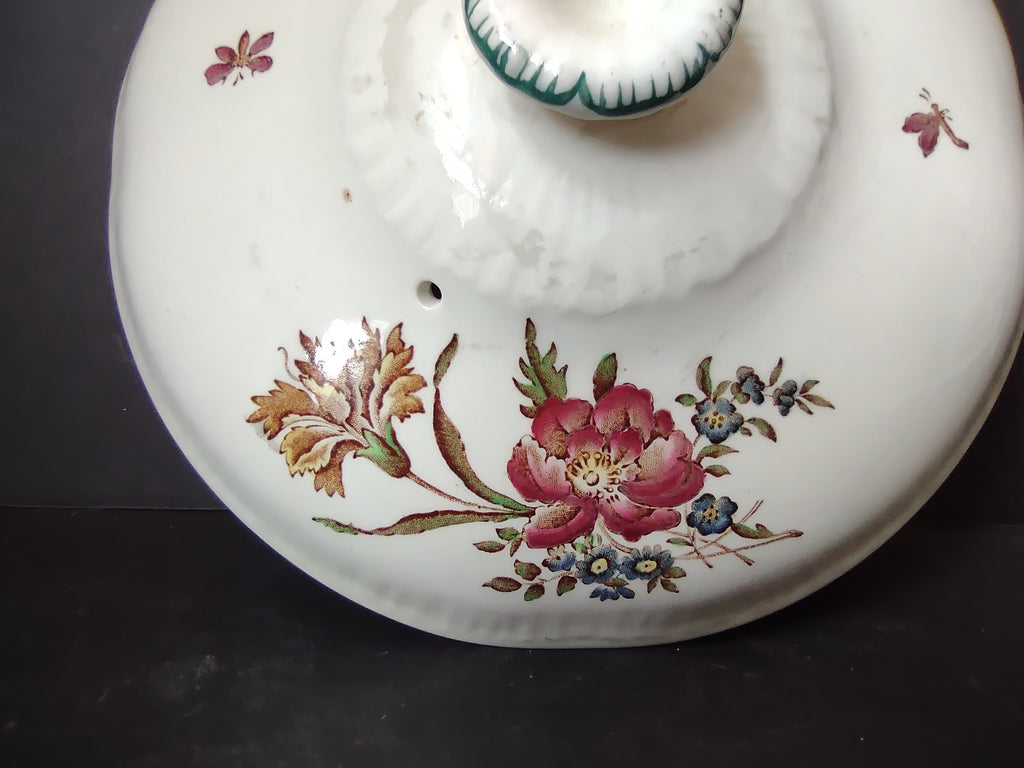 Vintage Wedgwood Robert Sprays Round Vegetable Dish Lid Floral REPAIRED [6093]