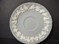 Vintage Wedgwood Queensware Embossed Grapevine Saucer Blue White [6092]