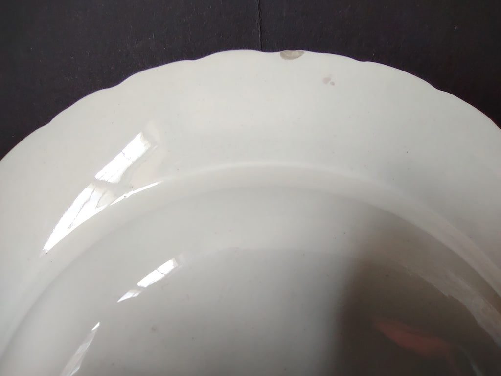 Vintage Wedgwood Old Vine Purple Transferware Scalloped Plate 9"CHIP [6091]